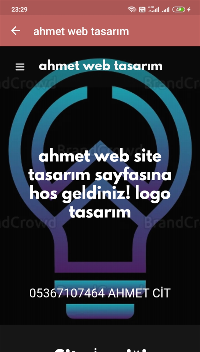 Ahmet Web Tasarım