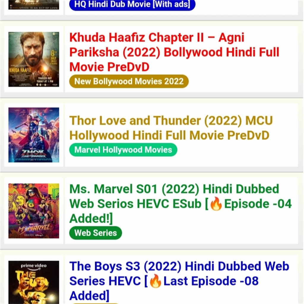 All Hindi Dubbed movie dwnload