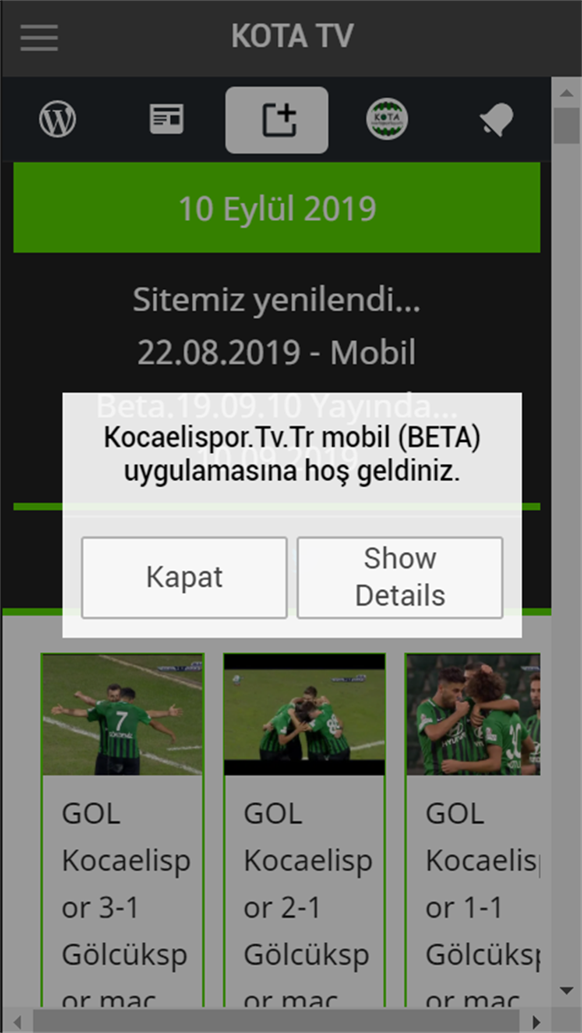 KOTA TV Mobil (Beta.19.09.10)