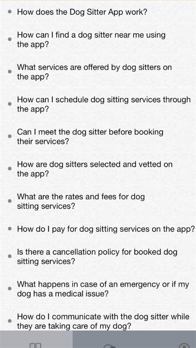 Dog Sitter App