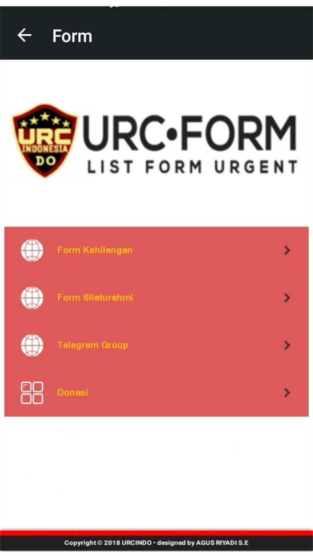 URC Form