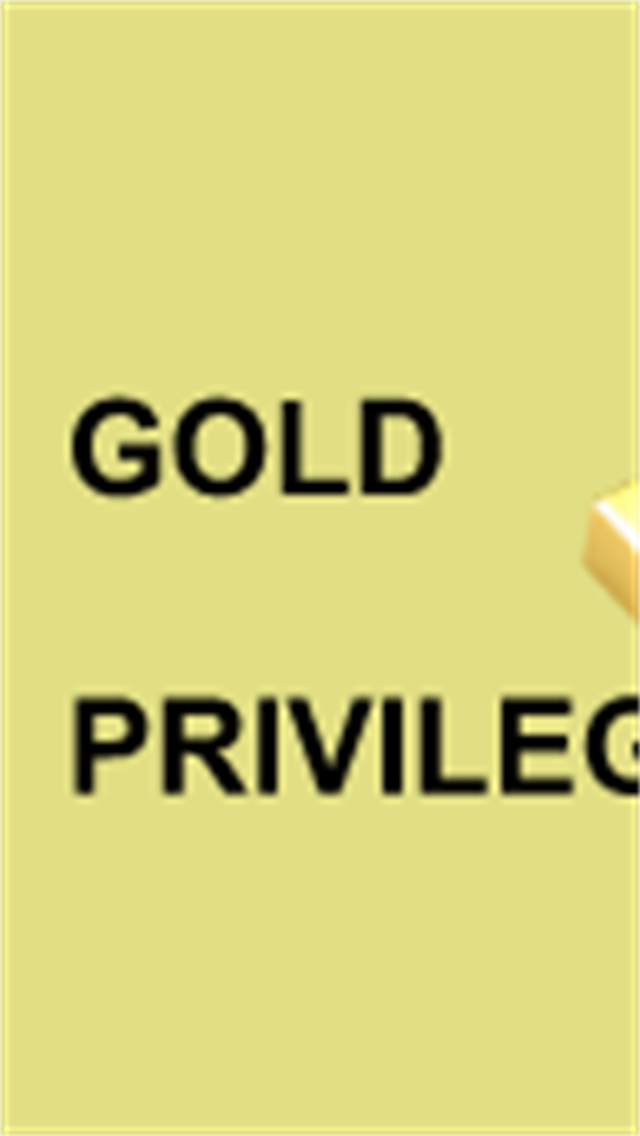 GOLD PRIVILEGE CARD