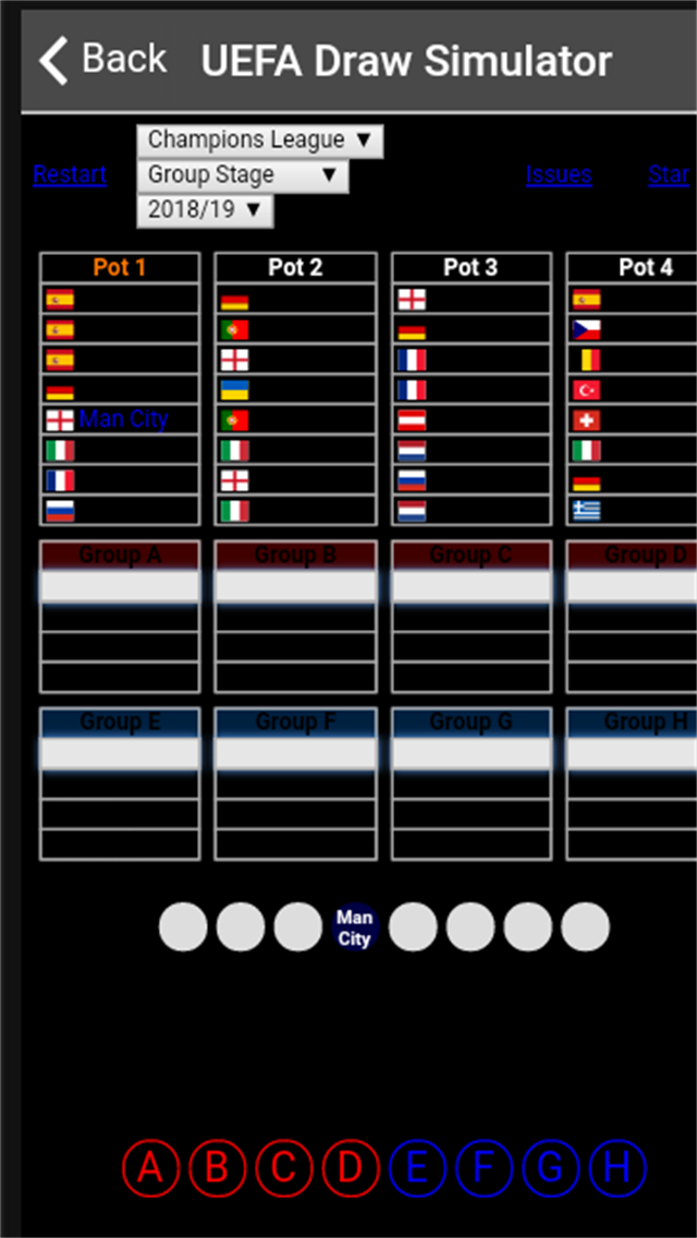 UEFA Draw Simulator