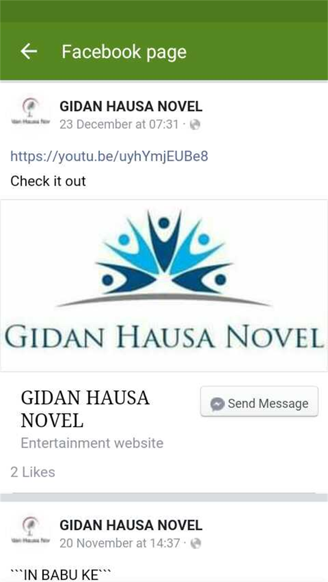 Gidan Hausa Novel