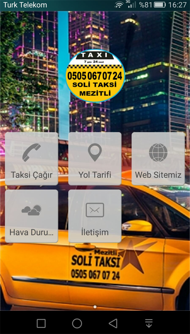 Soli Taksi Mezitli 7 24